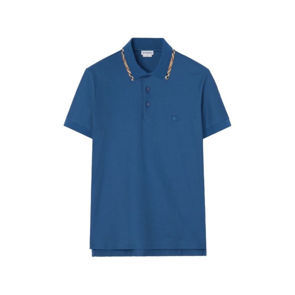 Burberry Men Logo Cotton Polo Shirt